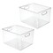 mDesign Plastic Kitchen Pantry Storage Organizer Container Bin